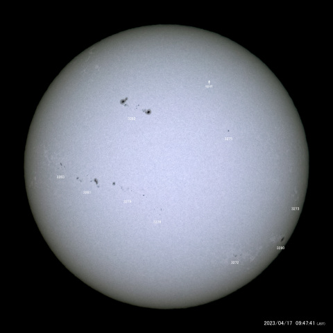 太陽黒点 (2023/04/17)