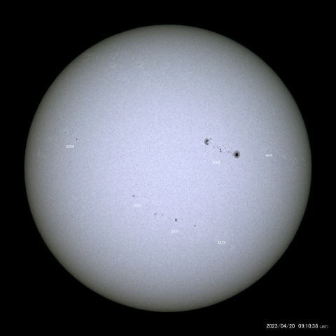 太陽黒点 (2023/04/20)