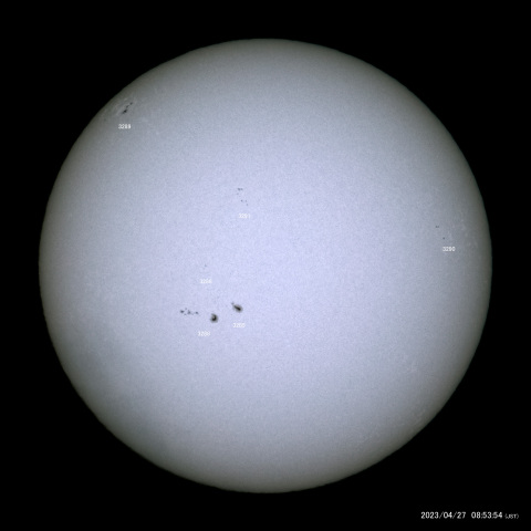 太陽黒点 (2023/04/27)