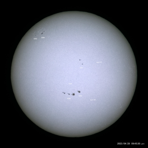 太陽黒点 (2023/04/28)