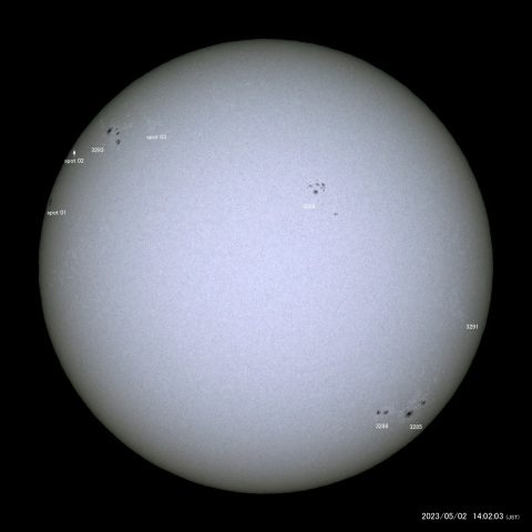 太陽黒点 (2023/05/02)