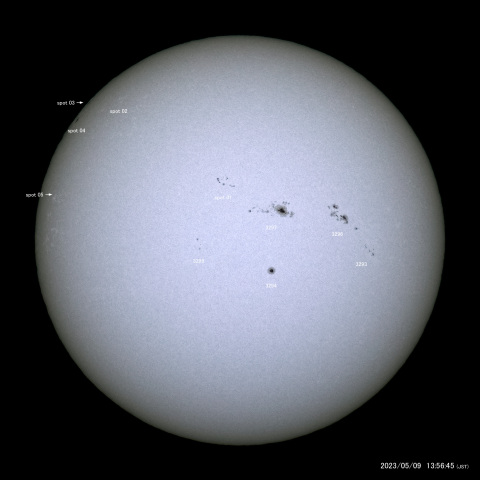 太陽黒点 (2023/05/09)