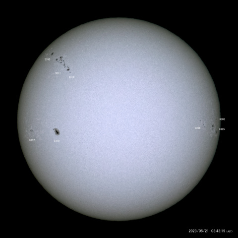 太陽黒点 (2023/05/21)