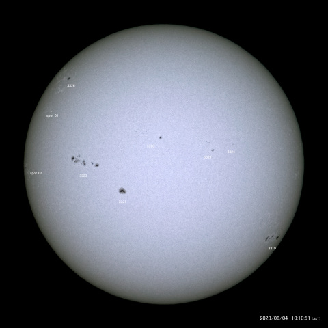太陽黒点 (2023/06/04)