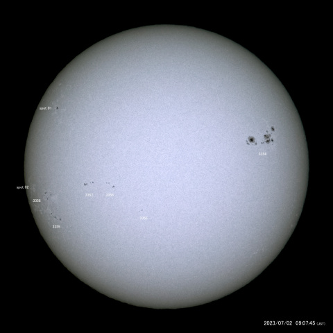 太陽黒点 (2023/07/02)