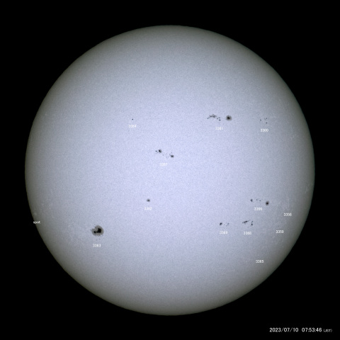 太陽黒点 (2023/07/10)