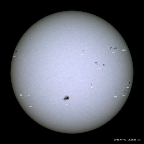 太陽黒点 (2023/07/12)