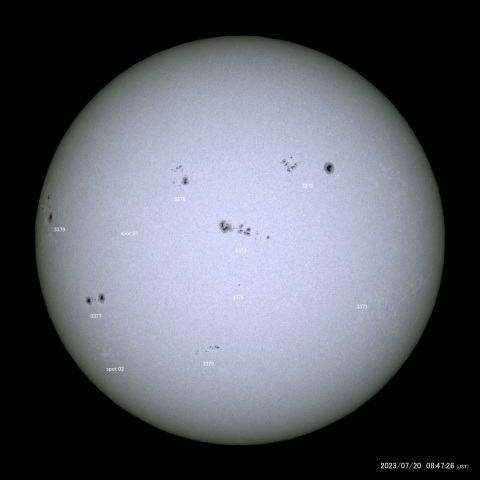 太陽黒点 (2023/07/20)