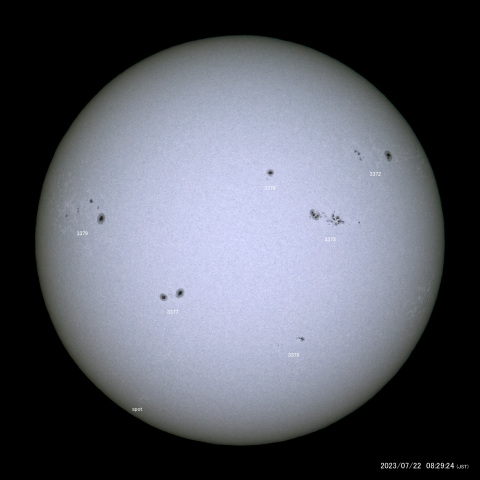 太陽黒点 (2023/07/22)