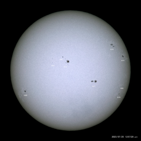 太陽黒点 (2023/07/25)