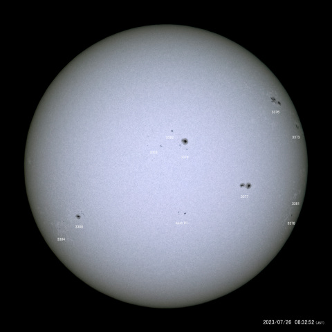 太陽黒点 (2023/07/26)