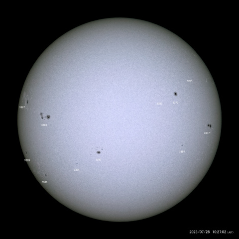 太陽黒点 (2023/07/28)