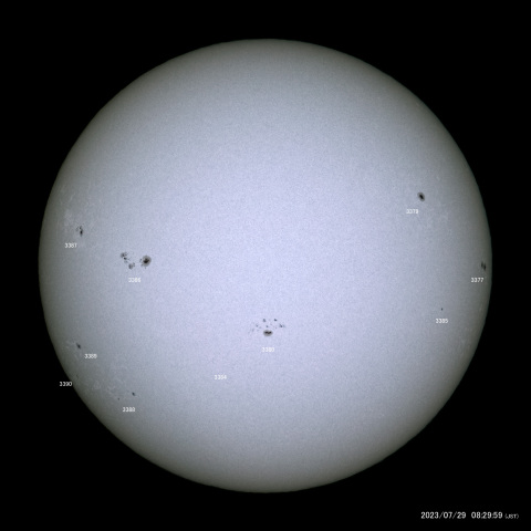 太陽黒点 (2023/07/29)