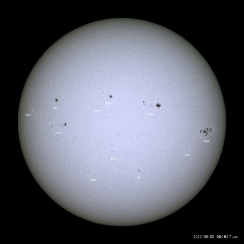 太陽黒点 (2023/08/02)