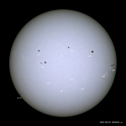 太陽黒点 (2023/08/03)