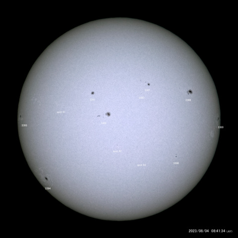 太陽黒点 (2023/08/04)