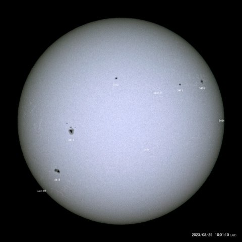 太陽黒点 (2023/08/25)