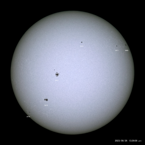 太陽黒点 (2023/08/26)