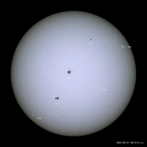 太陽黒点 (2023/08/27)
