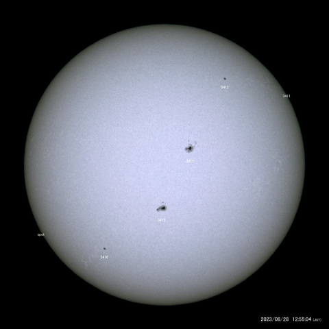 太陽黒点 (2023/08/28)