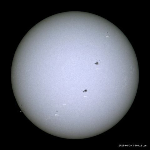 太陽黒点 (2023/08/29)