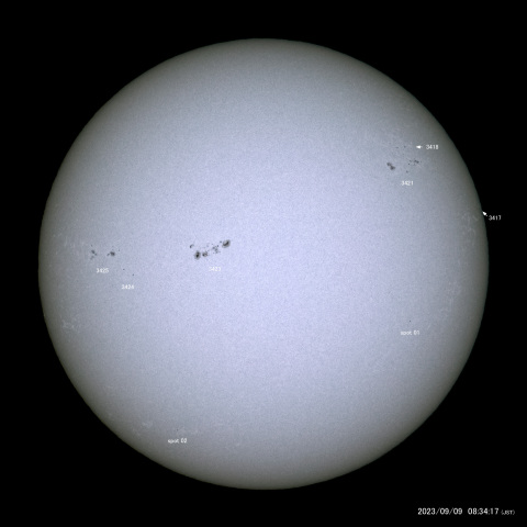 太陽黒点 (2023/09/09)