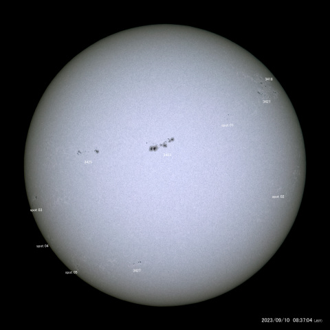 太陽黒点 (2023/09/10)