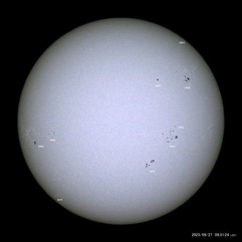 太陽黒点 (2023/09/27)