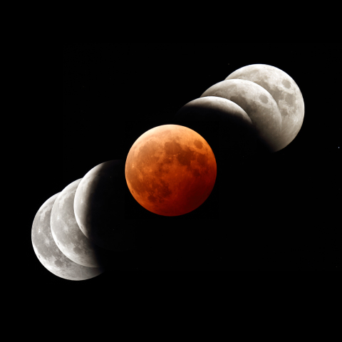 皆既月食と天王星