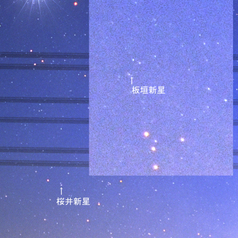 2つのいて座新星