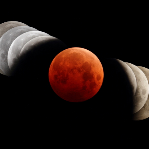 皆既月食（2014年10月8日）