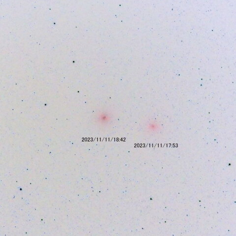 11月11日のレモン彗星