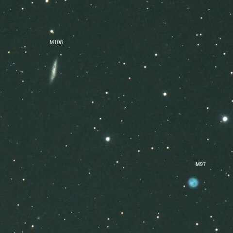M108＆M97（フクロウ星雲）