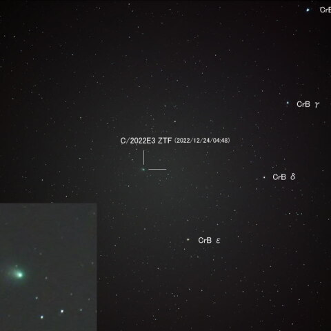 12月24日のc/2022E3 ZTF彗星