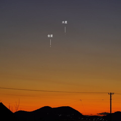 12月29日 金星・水星の接近