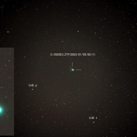 2023年1月3日のC/2022E3 ZTF彗星