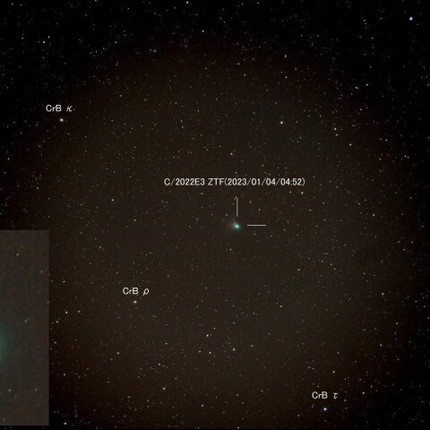2023年1月4日のC/2022E3 ZTF彗星