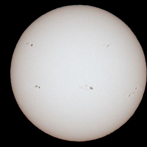 1月12日の太陽黒点