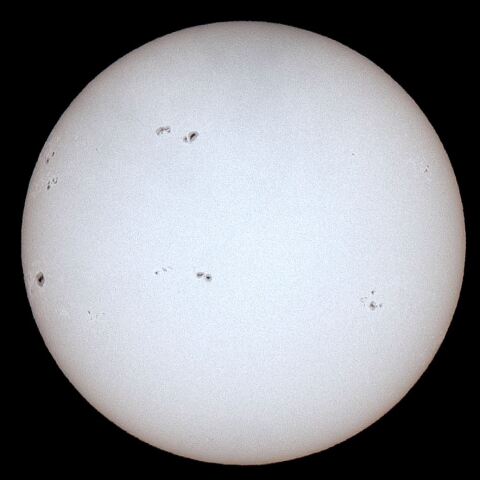 1月14日の太陽黒点