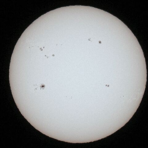 1月17日の太陽黒点