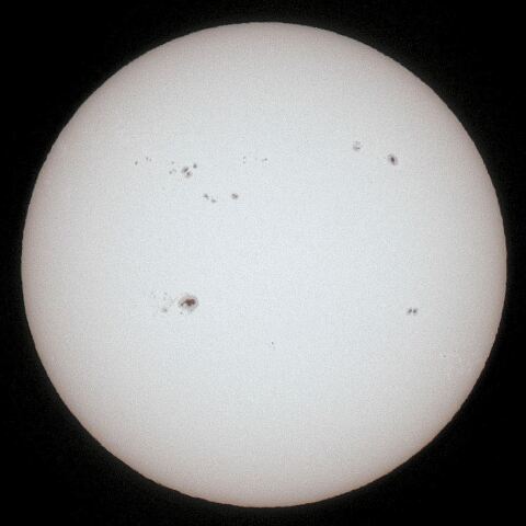 1月18日の太陽黒点