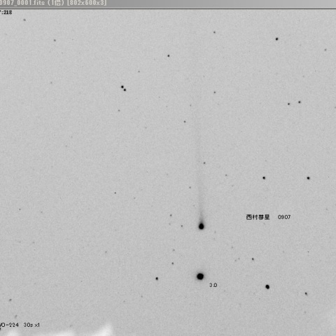 西村彗星（C/2023 P1)