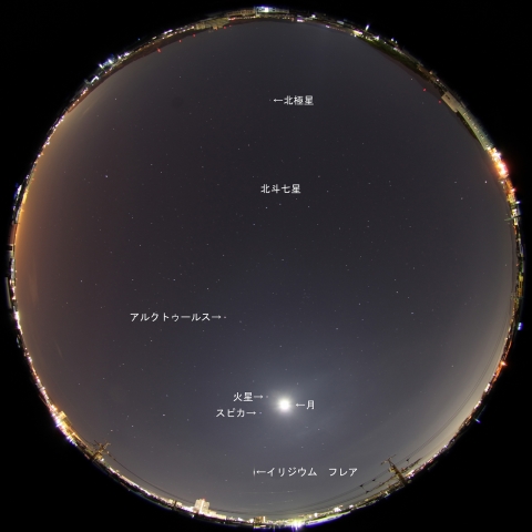 Iridium72によるフレア