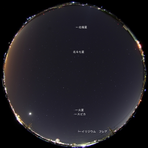 Iridium70によるフレア