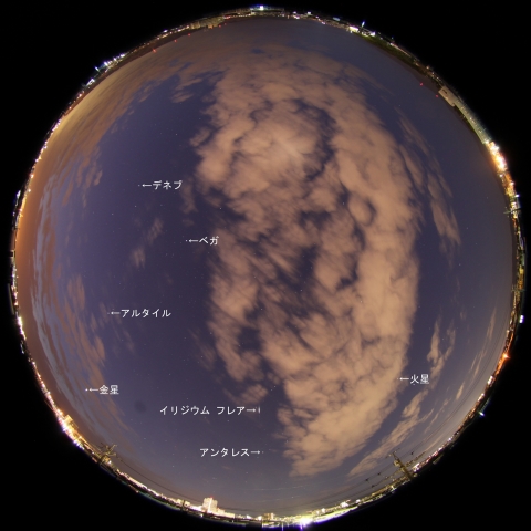 Iridium91によるフレア