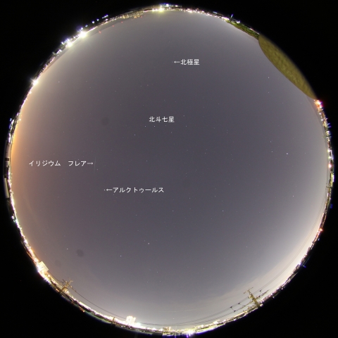 Iridium22によるフレア