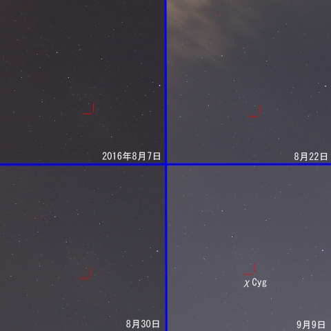 はくちょう座χCygの増光