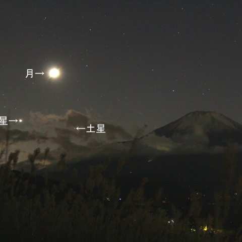 富士山に月・金・土の正三角形～その2