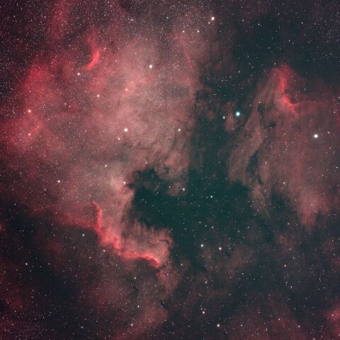 北アメリカ星雲付近