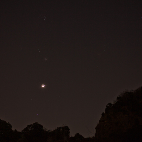 木星　月　金星　昴